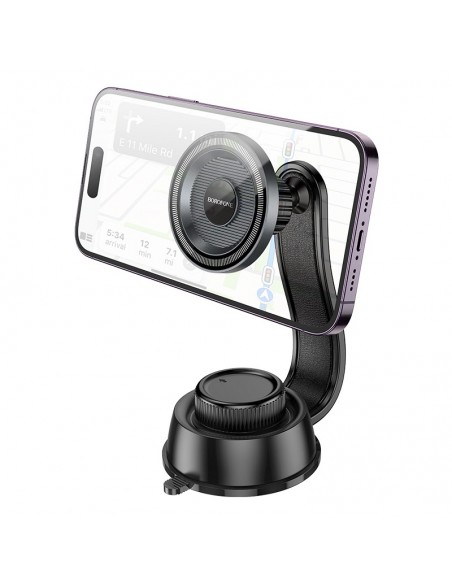 Automobilinis telefono laikiklis Borofone BH123 (dashboard) juodas