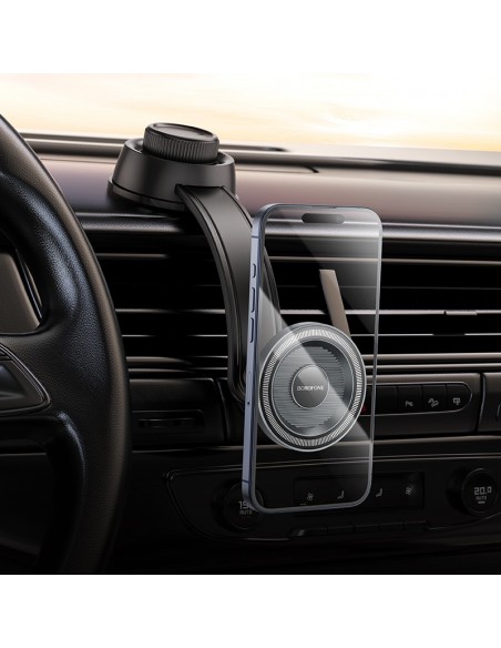 Automobilinis telefono laikiklis Borofone BH123 (dashboard) juodas