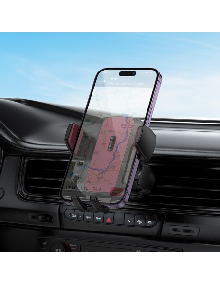 Automobilinis telefono laikiklis Hoco H64 (air vent) juodas