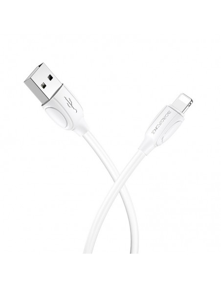 USB kabelis Borofone BX19 USB-A to Lightning 1.0m baltas