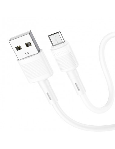 USB kabelis Hoco X83 USB-A to MicroUSB 1.0m baltas