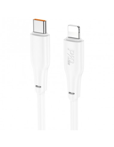 USB kabelis Hoco X93 PD20W USB-C to Lightning 1.0m baltas