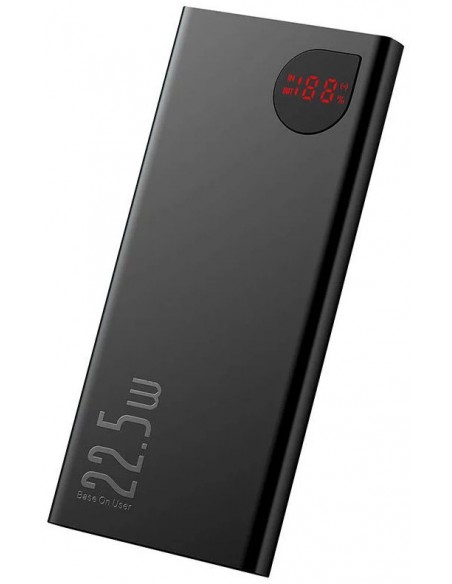 Išorinė baterija Power Bank Baseus Adaman 22.5W 10000mAh juoda PPAD070001