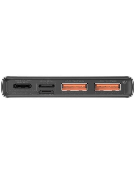 Išorinė baterija Power Bank Baseus Adaman 22.5W 10000mAh juoda PPAD070001