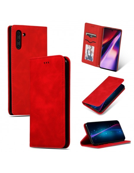 Dėklas Business Style Samsung S937 S25 Edge raudonas