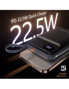 Išorinė baterija Power Bank Choetech B696 15W Magsafe 20000mAh juoda 2