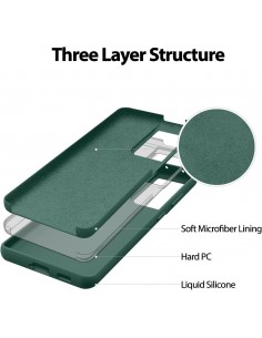 Dėklas Mercury Silicone Case Samsung A266 A26 5G tamsiai žalias 2