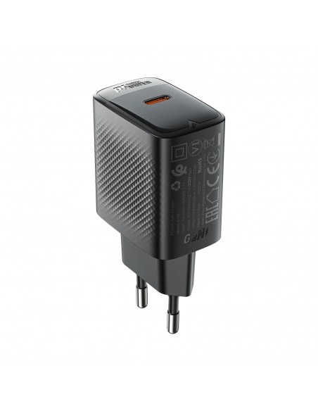 Įkroviklis Acefast A104 25W GaN USB-C juodas
