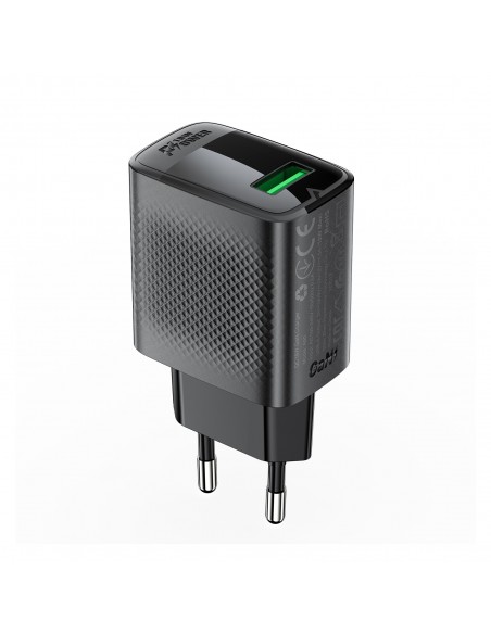 Įkroviklis Acefast A90 18W USB-A juodas