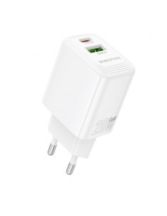 Įkroviklis Borofone BN27 20W USB-C/USB-A baltas