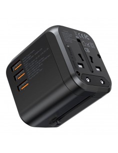 Universalus kelioninis įkroviklis Choetech PD5008 30W USB-C/3xUSB-A juodas 2