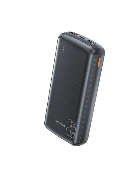 Išorinė baterija Power Bank Awei P19K 5V/2.4A 20000mAh juoda