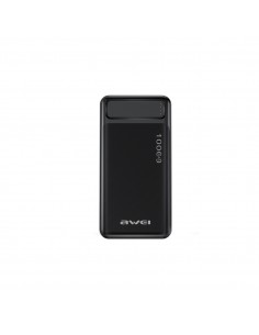 Išorinė baterija Power Bank Awei P5K 5V/2.1A 10000mAh juoda