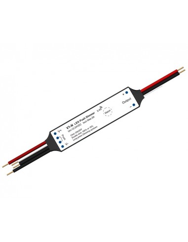 V1-N nuolatinės įtampos valdiklis 12-24V, 1x 3A, Push-Dimm