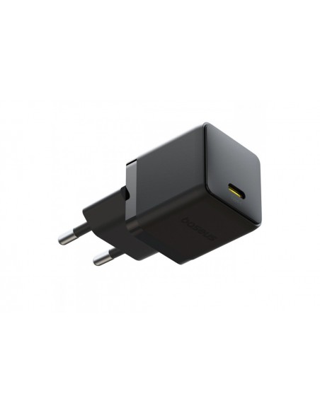Įkroviklis Baseus Palm 20W USB-C + USB-C to USB-C cable 1.0m juodas P10111602113-01