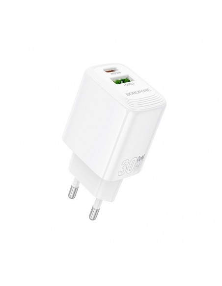 Įkroviklis Borofone BN29 30W USB-C/USB-A baltas