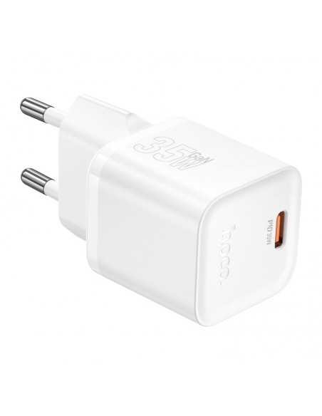 Įkroviklis Hoco N66 35W GaN USB-C baltas