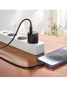 Įkroviklis Hoco N66 35W GaN USB-C/USB-A + USB-C to Lightning cable 1.0m baltas 2