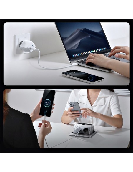 Įkroviklis Joyroom JR-TCL05 45W 2xUSB-C baltas