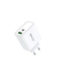 Įkroviklis Remax RP-U125 65W GaN USB-C/USB-A baltas