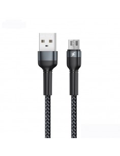 USB kabelis Remax RC-124m USB-A to MicroUSB 1.0m juodas