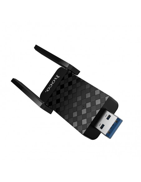 USB Wi-Fi adapteris Hoco HI34 Wi-Fi6 juodas