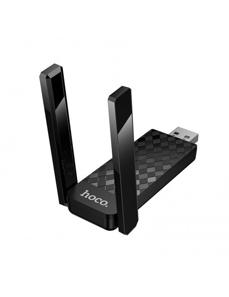 USB Wi-Fi adapteris Hoco HI34 Wi-Fi6 juodas