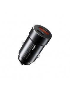 Automobilinis įkroviklis Remax RCC361 15W USB-C/USB-A juodas