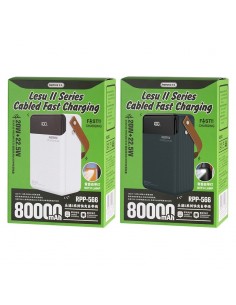 Išorinė baterija Power Bank Remax RPP-566 22.5W 80000mAh pilka 2