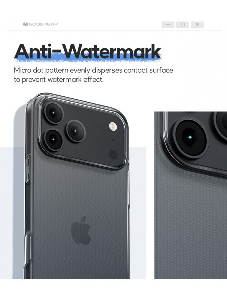 Dėklas Mercury Jelly Clear Apple iPhone Air skaidrus