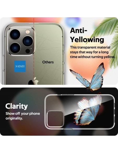 Dėklas X-Level Antislip/O2 Apple iPhone 17 skaidrus