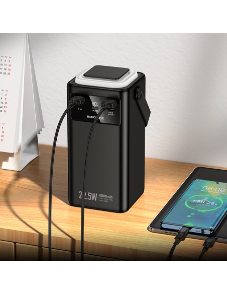 Išorinė baterija Power Bank Borofone BJ65B 22.5W 80000mAh juoda
