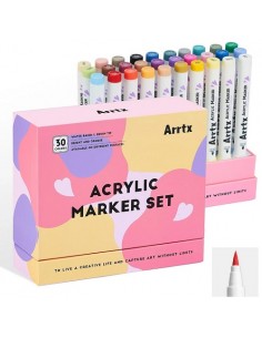 Akriliniai markeriai - flomasteriai ARRTX 30D, 30 spalvų