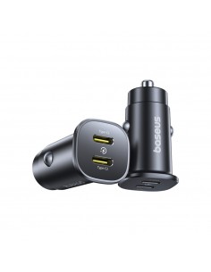 Automobilinis įkroviklis Baseus GoTrip 2xUSB-C 30W juodas C00072300123-01