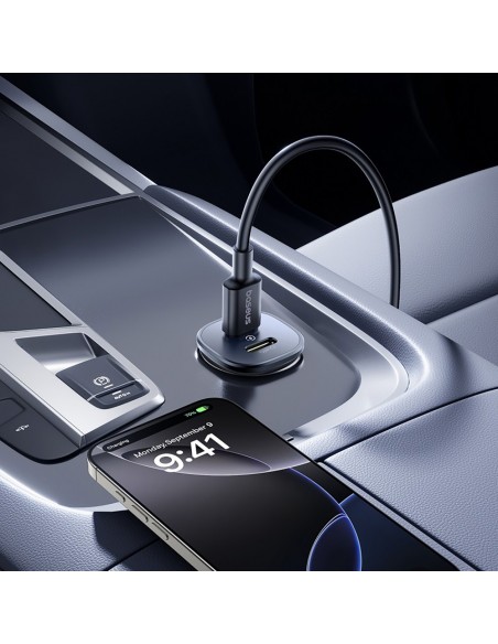 Automobilinis įkroviklis Baseus GoTrip 2xUSB-C 30W juodas C00072300123-01