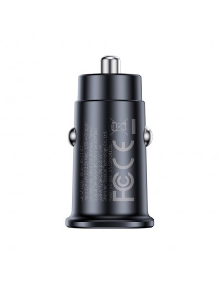 Automobilinis įkroviklis Baseus GoTrip 2xUSB-C 30W juodas C00072300123-01