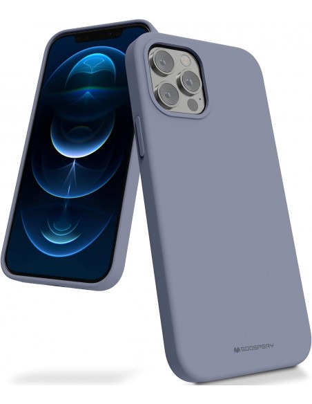 Dėklas Mercury Silicone Case Samsung A175 A17 4G/A176 A17 5G levandos pilka