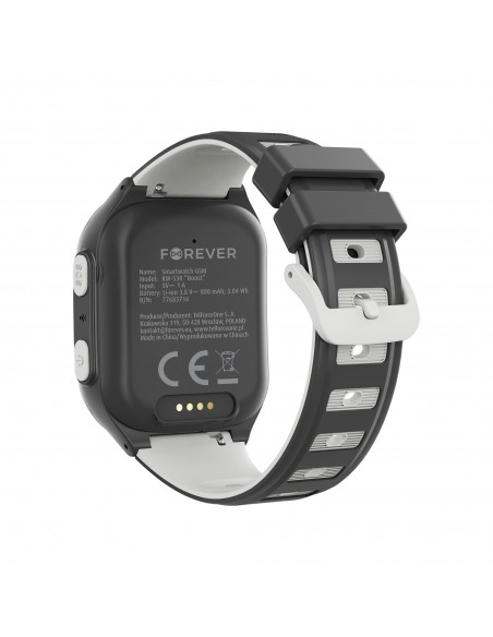 Išmanusis laikrodis vaikams Forever Smartwatch GPS WiFi 4G Kids Boost KW-530 juodas