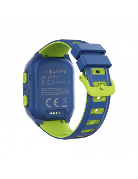Išmanusis laikrodis vaikams Forever Smartwatch GPS WiFi 4G Kids Boost KW-530 mėlynas