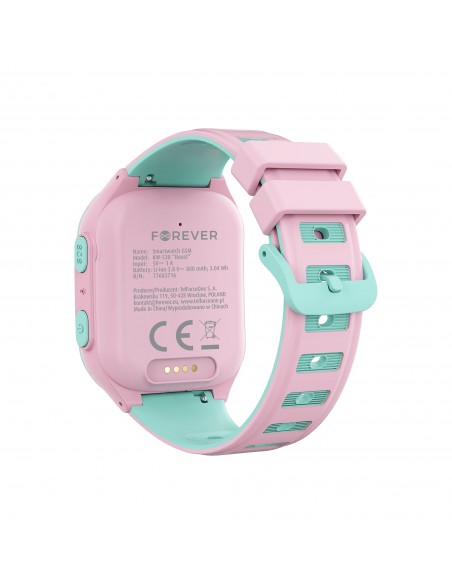Išmanusis laikrodis vaikams Forever Smartwatch GPS WiFi 4G Kids Boost KW-530 rožinis