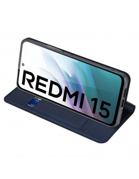 Dėklas Dux Ducis Skin Pro Xiaomi Redmi 15 4G/Redmi 15 5G tamsiai mėlynas