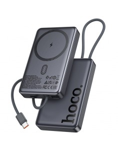 Išorinė baterija Power Bank Hoco Q44 20W Magnetic 10000mAh juoda