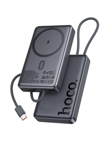 Išorinė baterija Power Bank Hoco Q44 20W Magnetic 10000mAh juoda