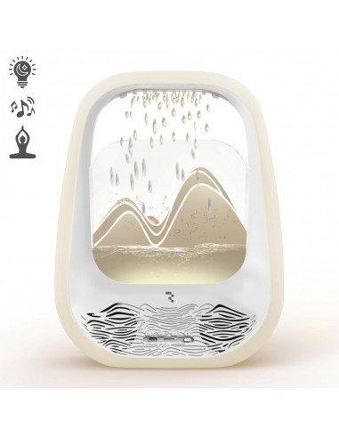 Belaidis miego ir poilsio garsiakalbis Reach Relaxing Rain kreminis
