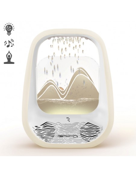 Belaidis miego ir poilsio garsiakalbis Reach Relaxing Rain kreminis