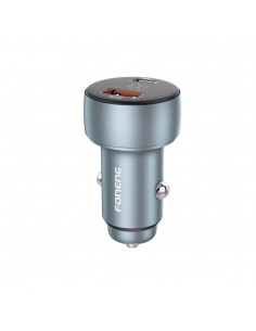 Automobilinis įkroviklis Foneng C18 48W USB-C/USB-A pilkas