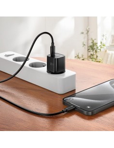 Įkroviklis Hoco N66 35W GaN USB-C/USB-A + USB-C to USB-C cable 1.0m baltas 2