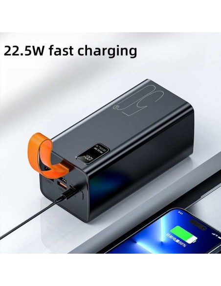 Išorinė baterija Power Bank Reach RR-H39B 22.5W 50000mAh juoda
