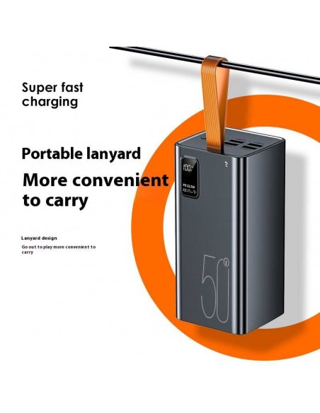 Išorinė baterija Power Bank Reach RR-H39B 22.5W 50000mAh juoda