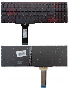 Klaviatūra ACER: Nitro 5 Gaming AN515-54, AN515-55, AN715-51, su pašvietimu